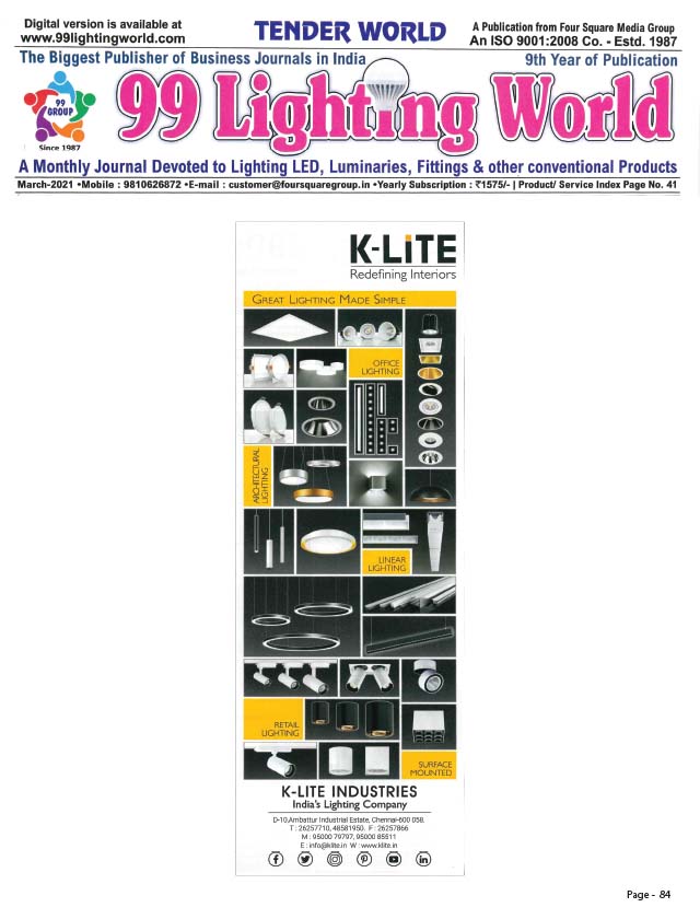 99 Lighting World - Mar 2021