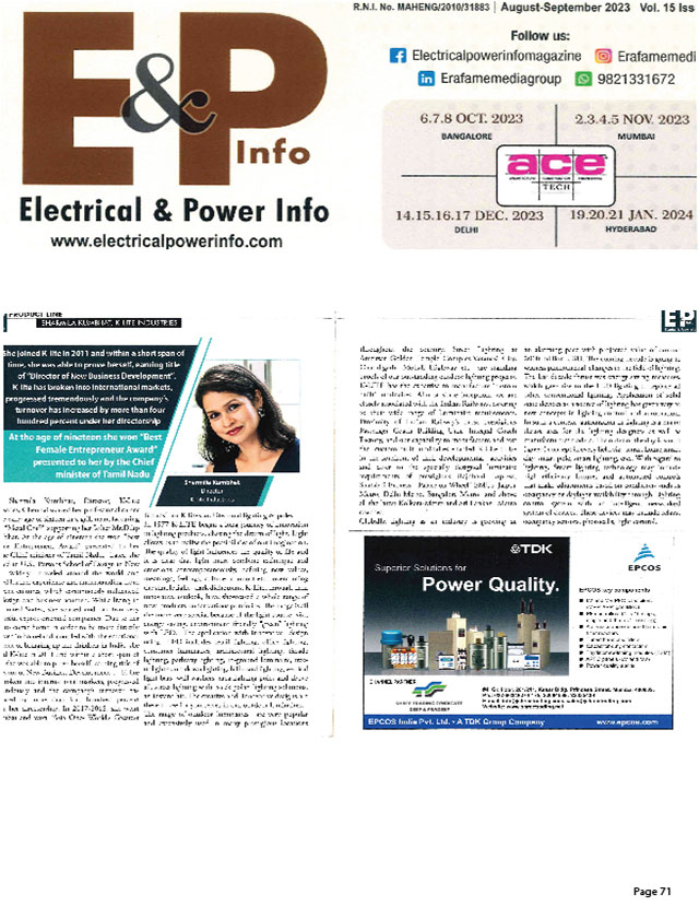 Electrical & Power Info Aug-Sep 2023