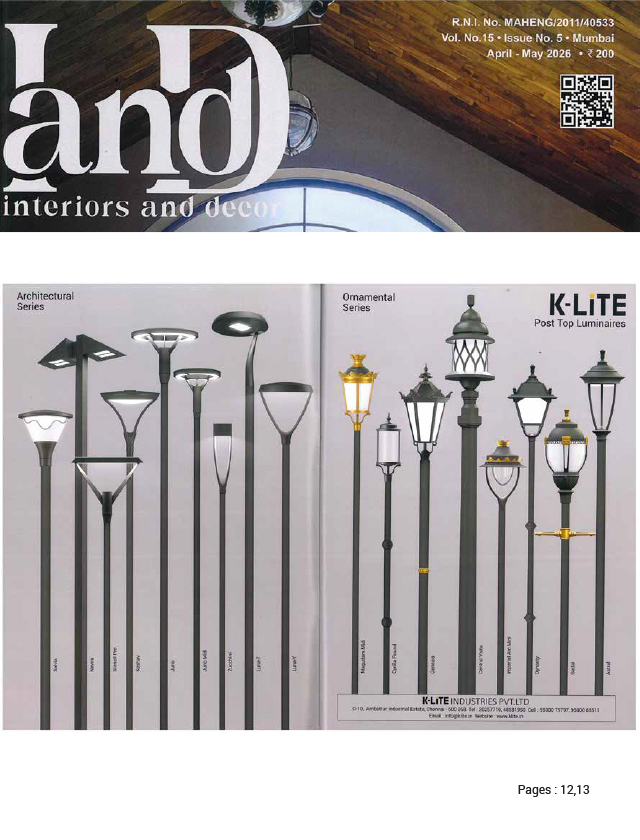 land interiors and decor - April - May - 2026