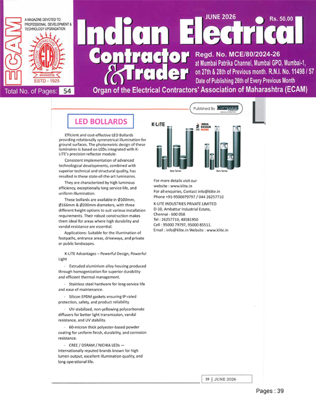 Indian Electrical Contractor & Trader - June- 2026
