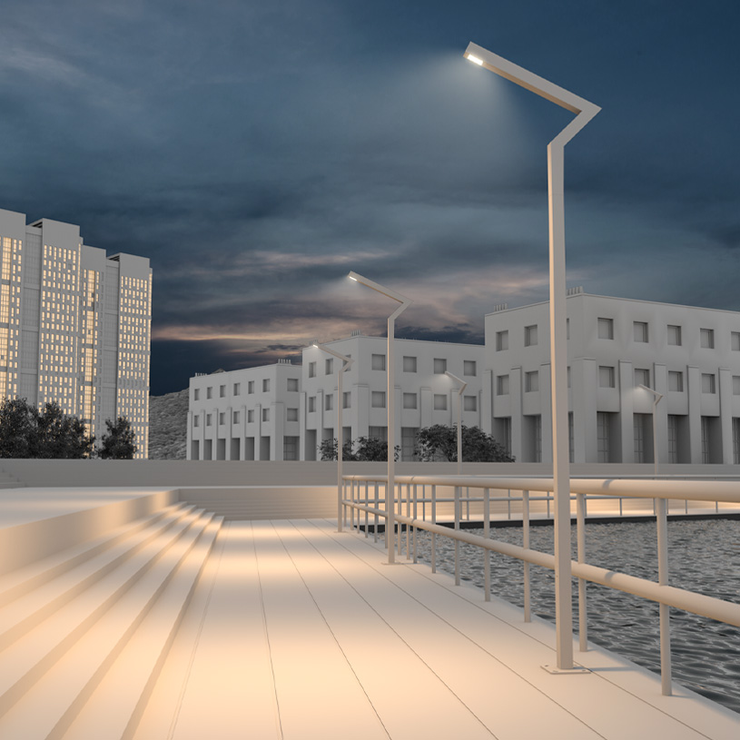Lighting poles by K-LiTE
