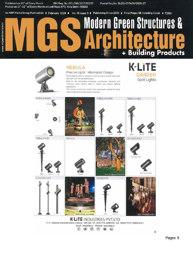 MGS Modern Green Structures & Architecture - February - 2026