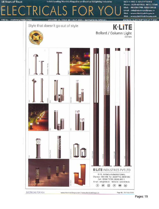 Electricals For You - July - 2026