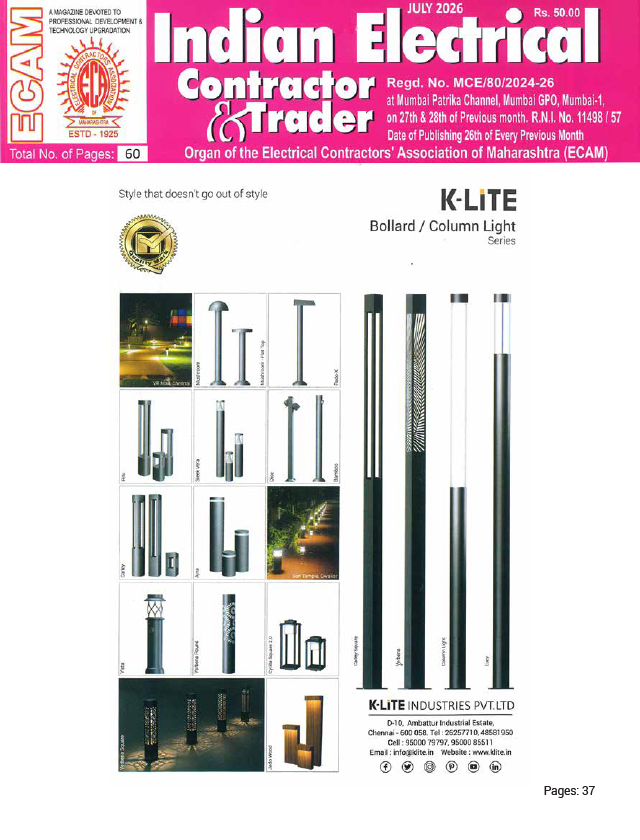 Indian Electrical Contractor & Trader - July - 2026
